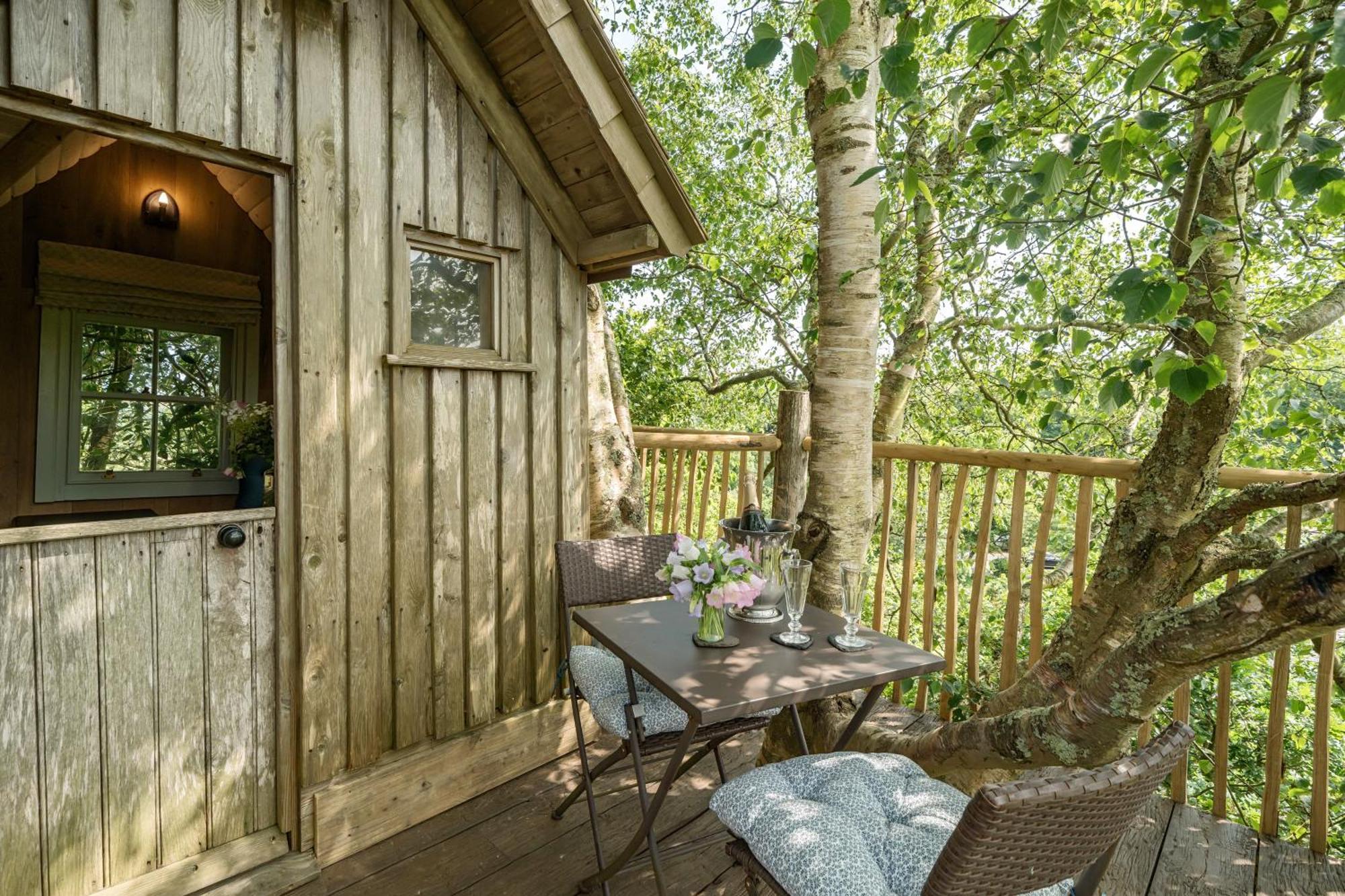 The Treehouse At Salcombe Farm Villa Bagian luar foto